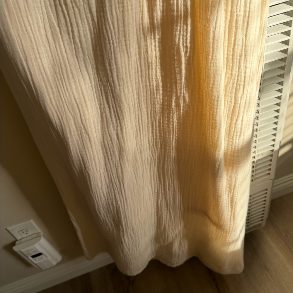 Honest Cotton June Elegant Cream Maxi Dress - Picture 3 of 7